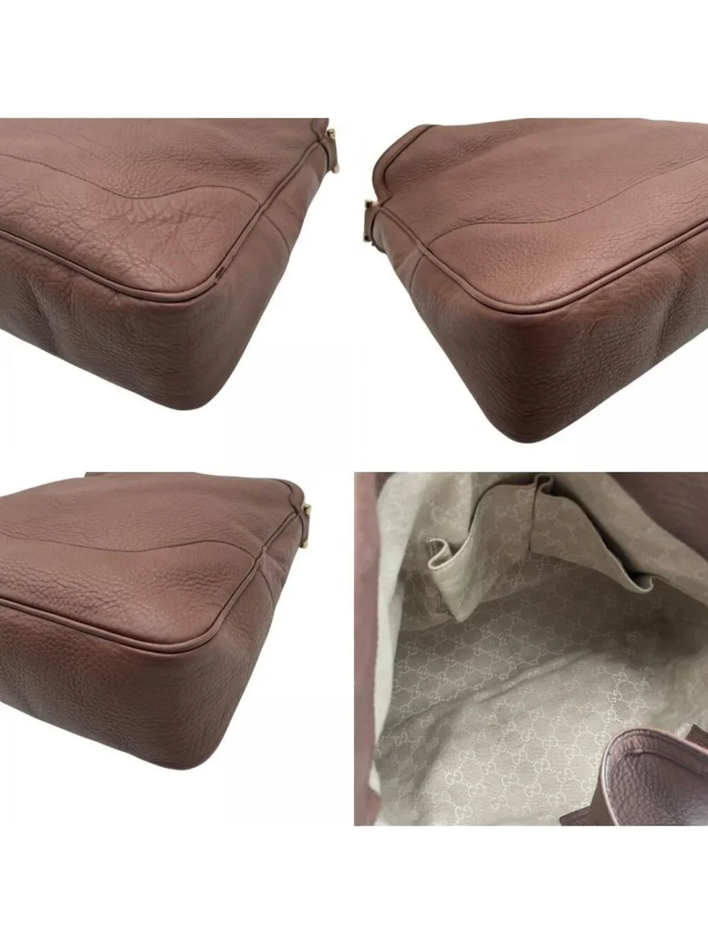 Gucci Bamboo Tote Handle Leather Pink Gold Classic Going Out Everyday Use Daily